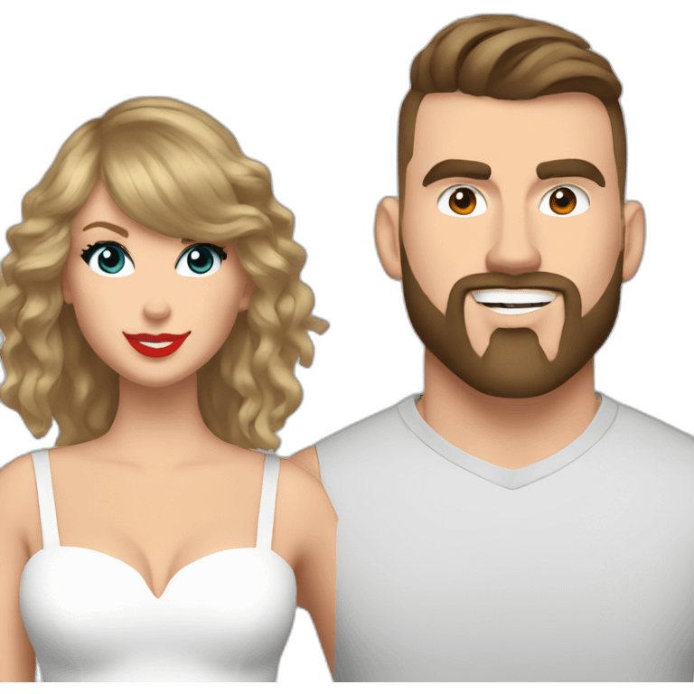 Taylor swift + travis kelce emoji