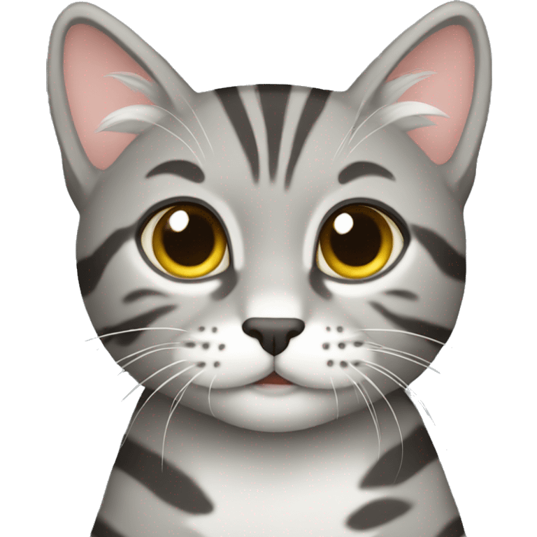 Gray tabby emoji