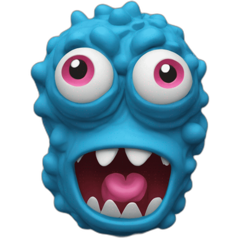 Plasticine funny Monster emoji