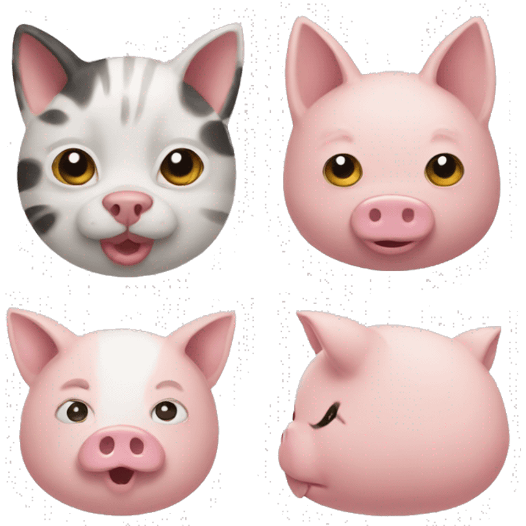 Cat pig emoji