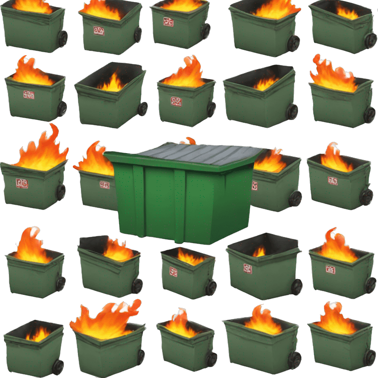 Dumpster fire  emoji