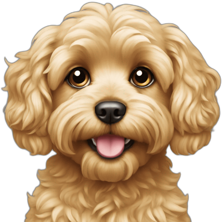 Blonde cavoodle emoji