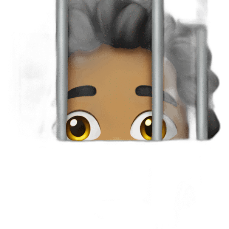 stuck in jail cell emoji