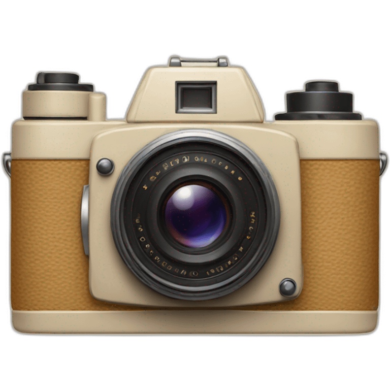 old camera beige emoji