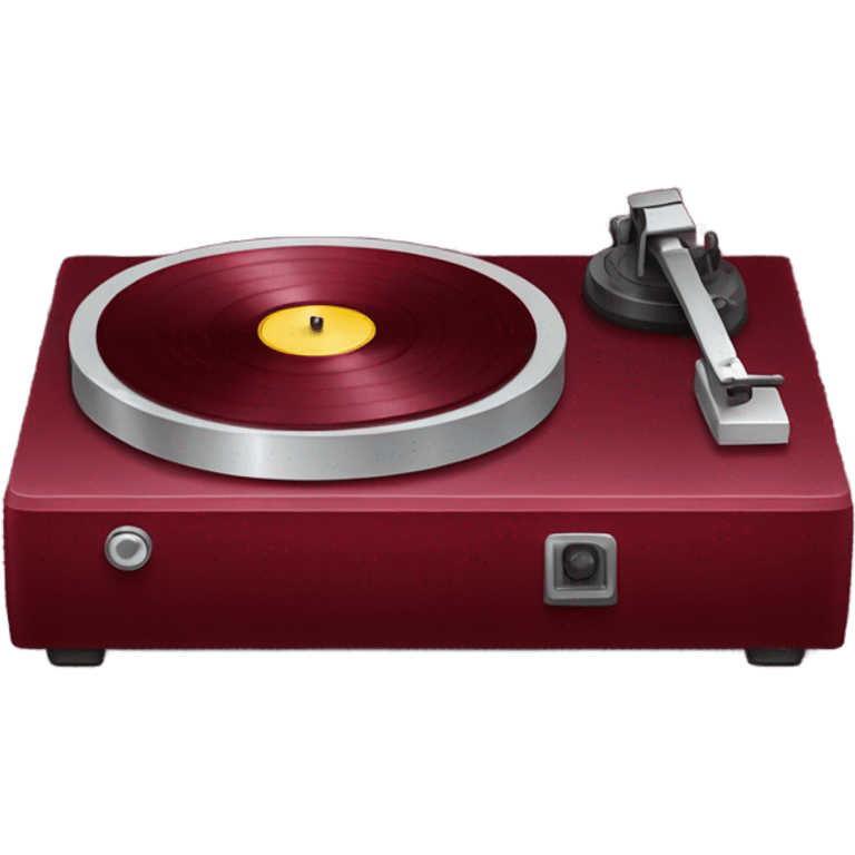 burgundy red record player emoji