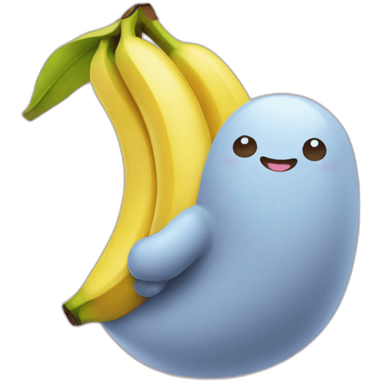 Kawaii banana emoji