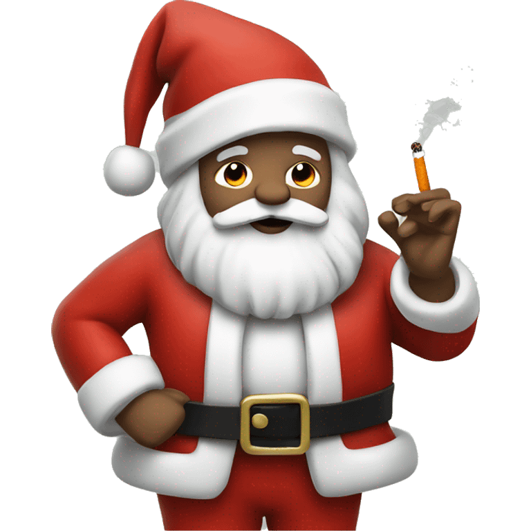 Santa with a cigarette  emoji