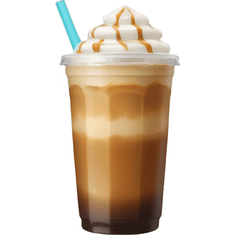 caramel iced coffee emoji