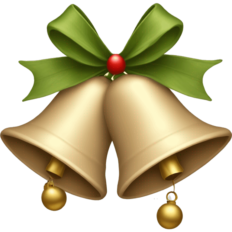 beige Christmas bells emoji