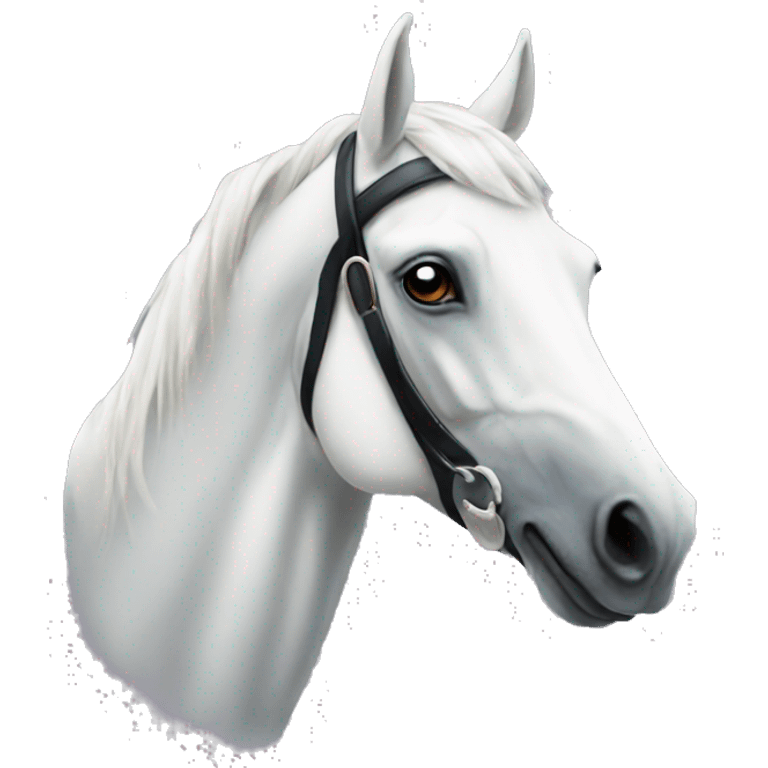 HORSE RACING white horse emoji