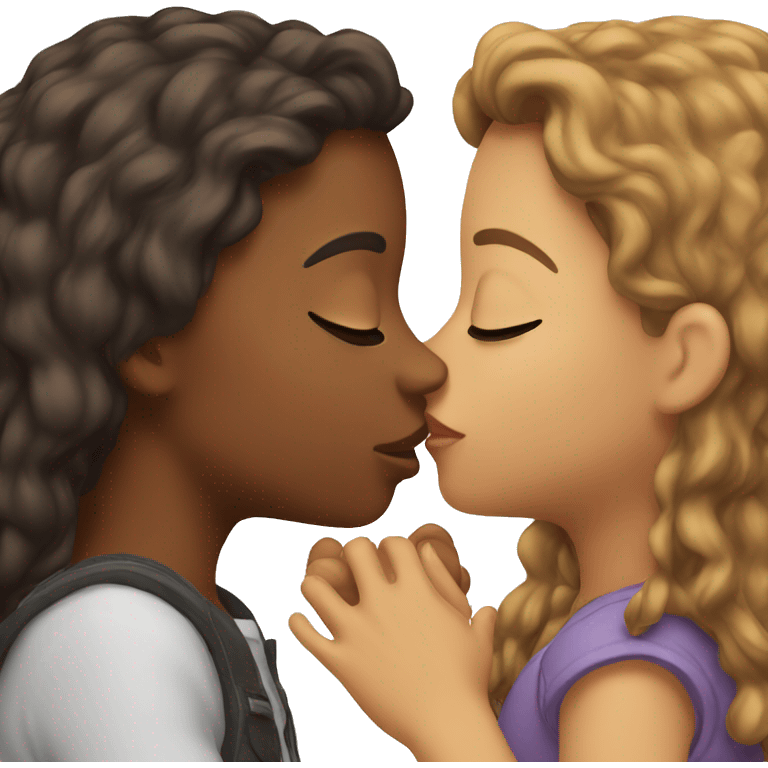 girls kissing  emoji