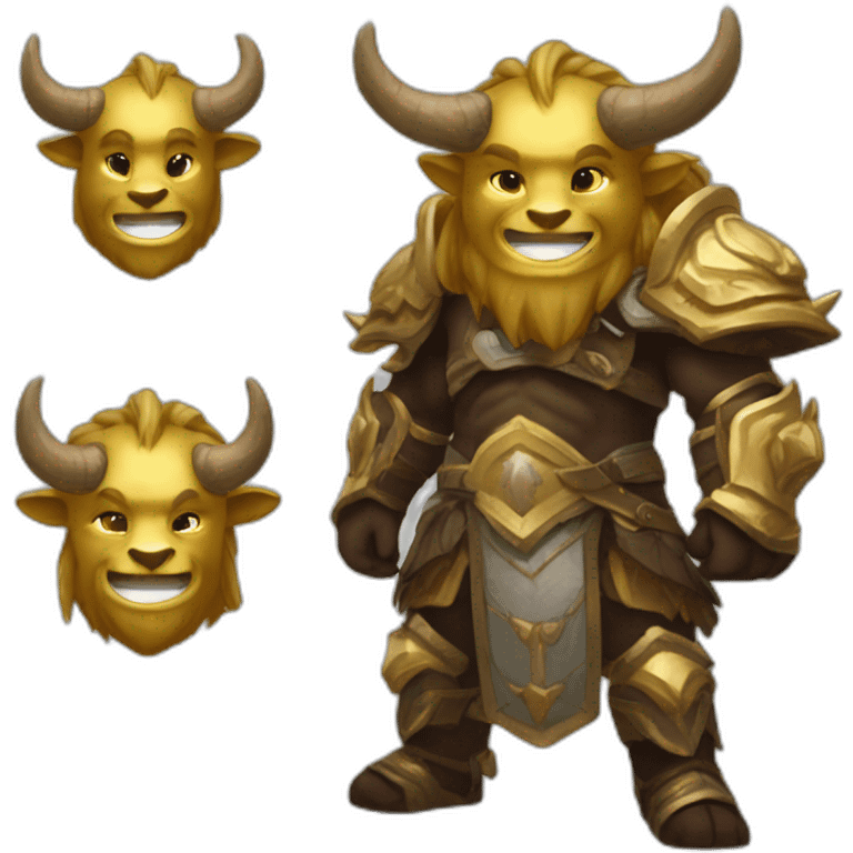 tauren paladin gold laughs emoji