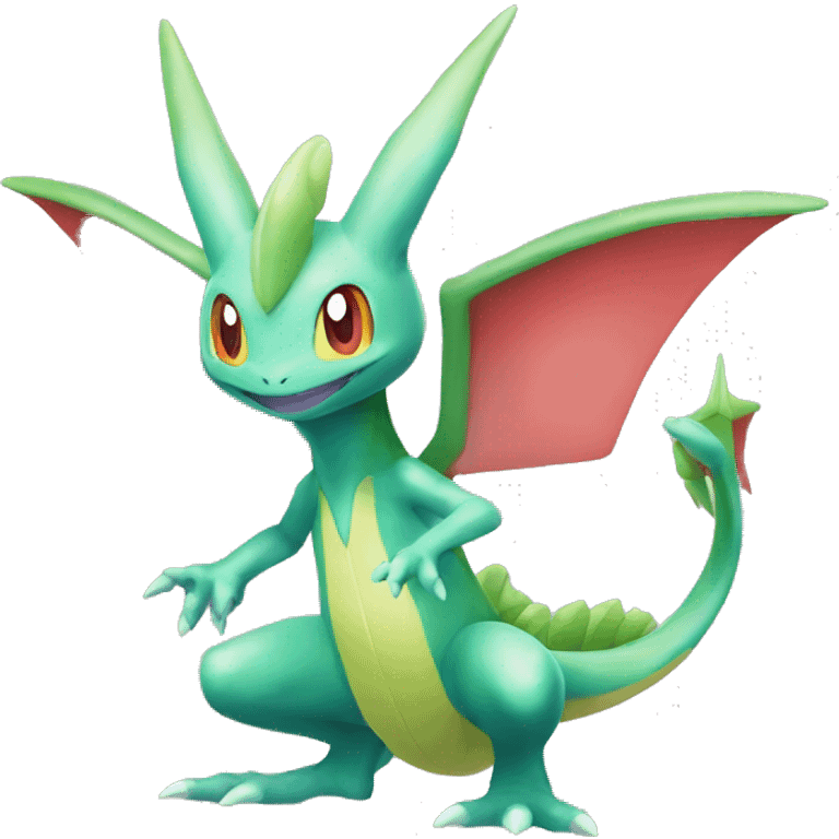 Shiny Heracross-Flygon-Pokémon-Fakémon Full Body emoji