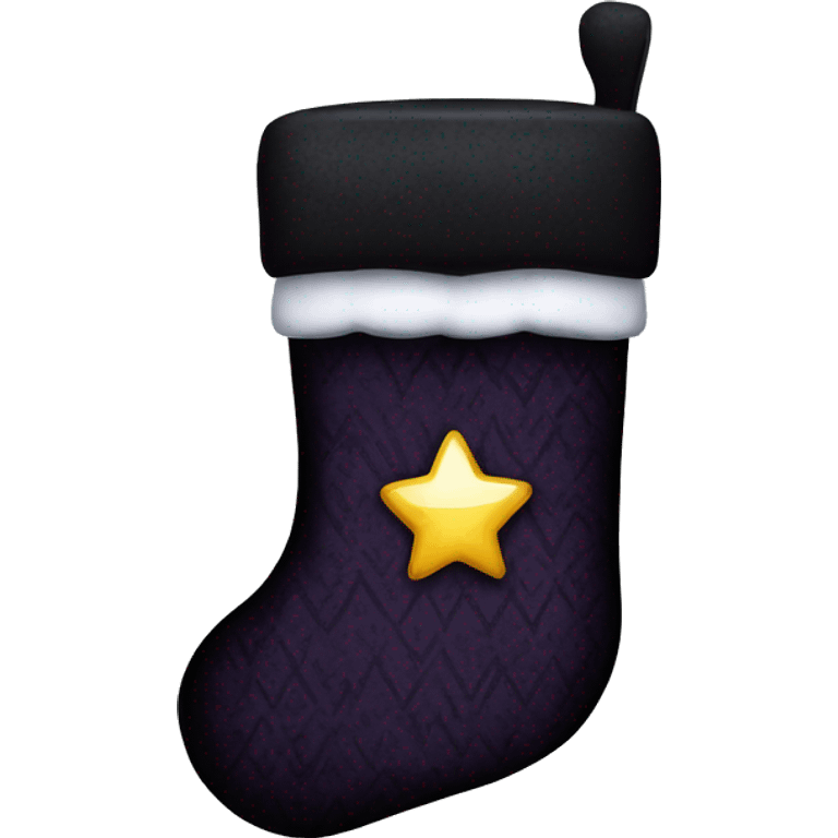 Gothic Christmas stocking emoji