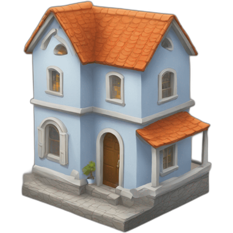 house but the emoji should be placed within a generated image of heaven emoji