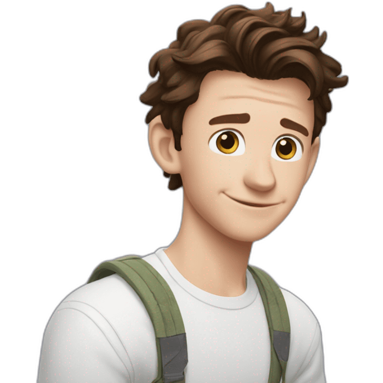 tom holland avec une araignée emoji