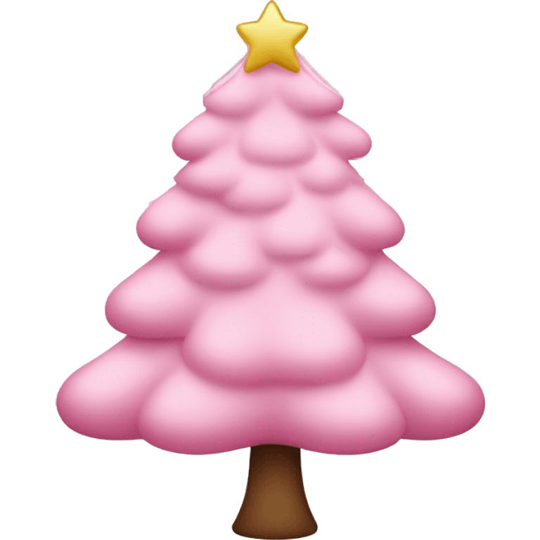 Light pink Christmas tree  emoji