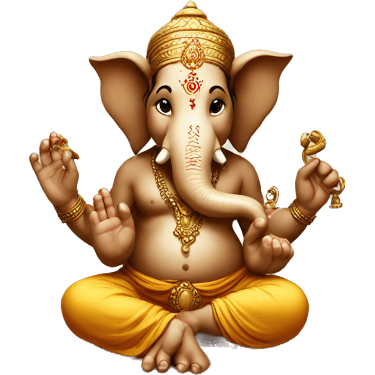 Ganesha making  emoji