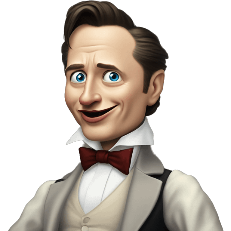 Ranting Elon Musk vampire in Uncle Scrooge style, oil paint, mysterious eyes, intricate lips, masterpiece pose, odd perspective, beautiful, desirable, logical emoji