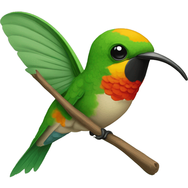 emoji de un colibrí con dos  emoji