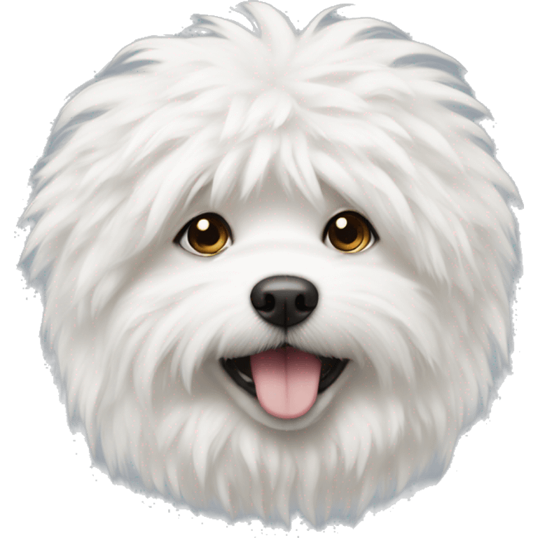 white fluffy dog emoji