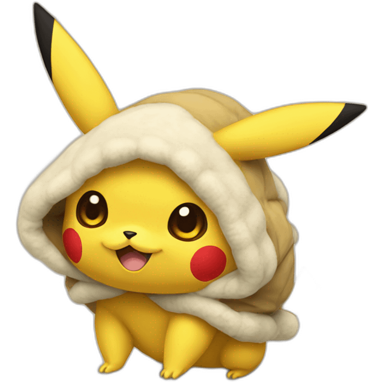 Pikachu avec une couche emoji