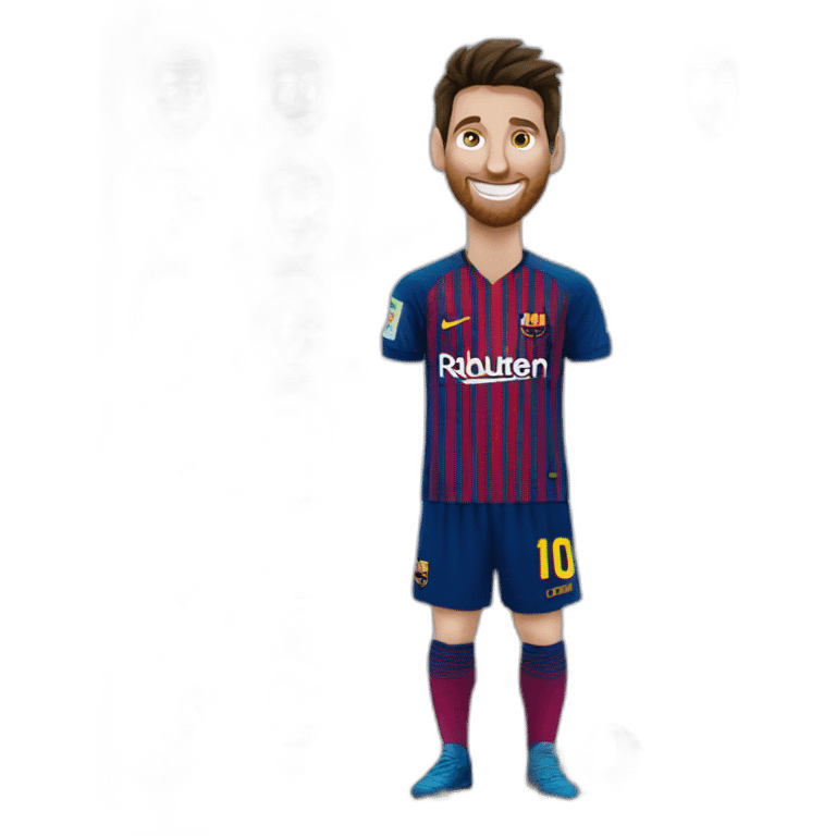 happy messi emoji