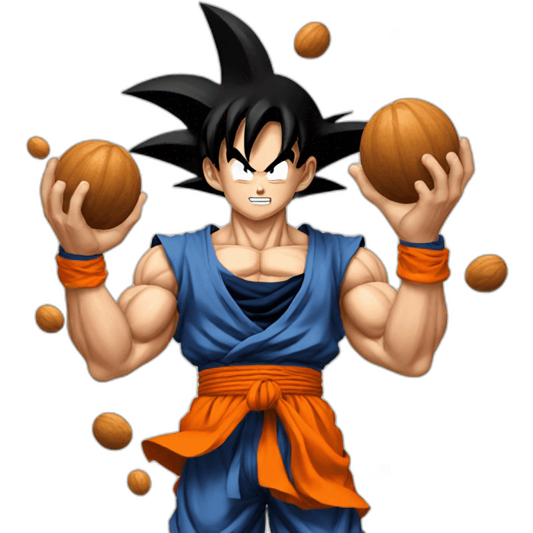 goku holding nuts emoji