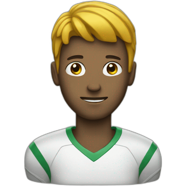 guy with football head emoji