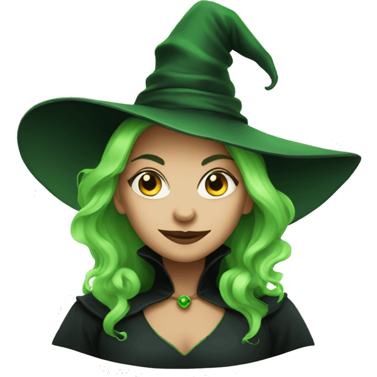 Green wicked witch  emoji