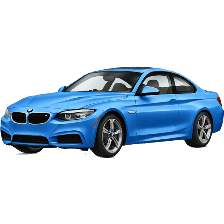 Blue bmw car emoji