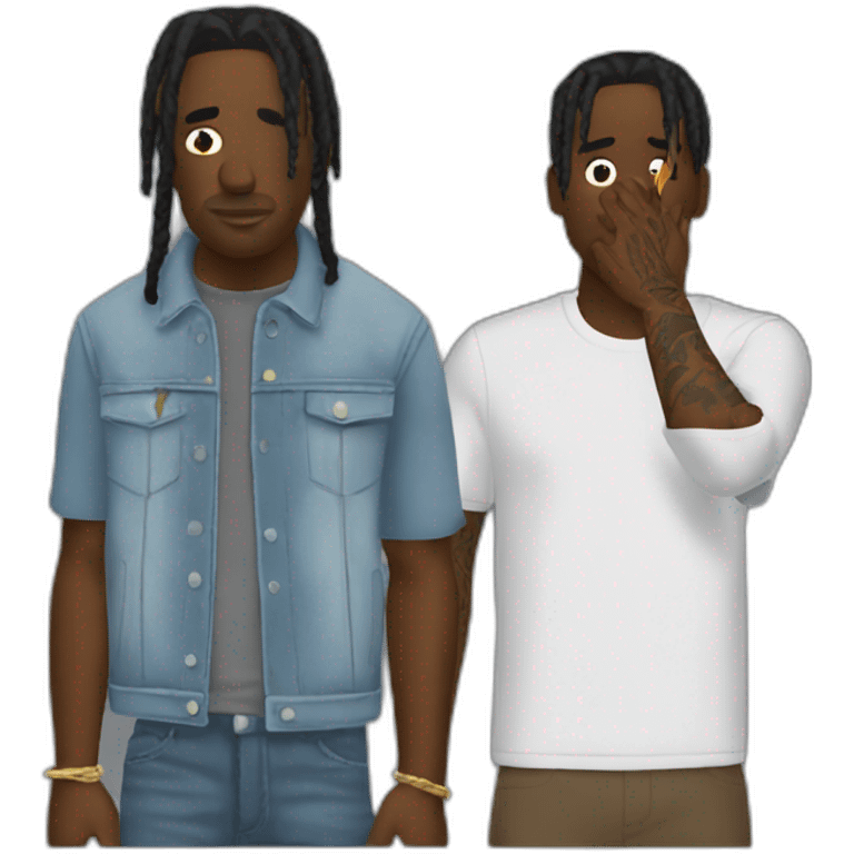 travis scott apologising  emoji