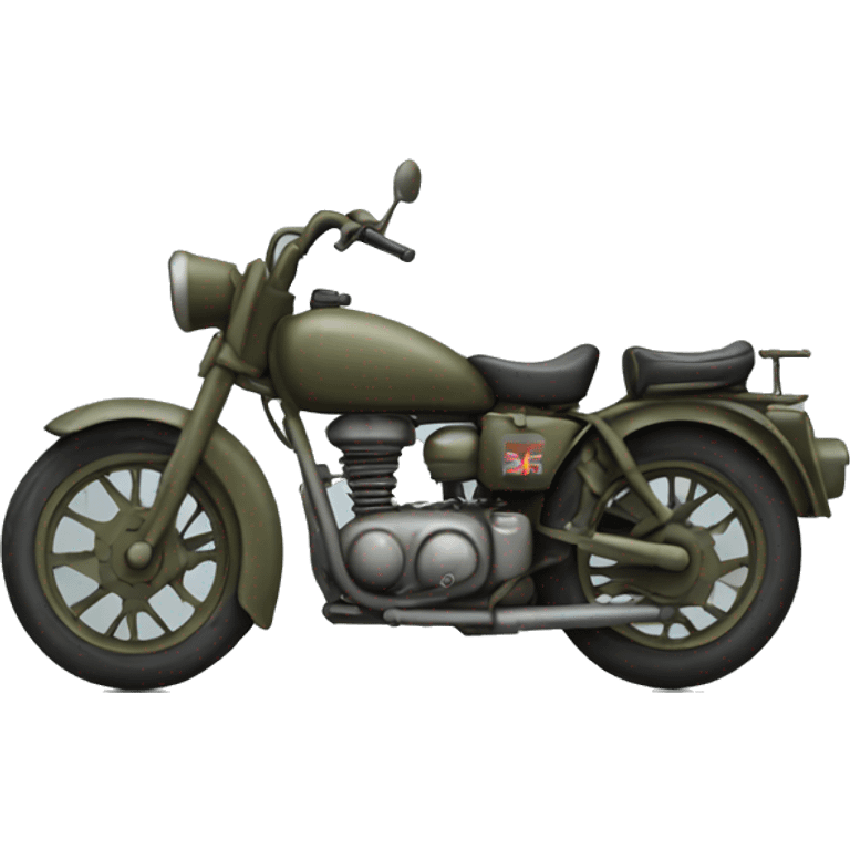 old military motorcycle emoji