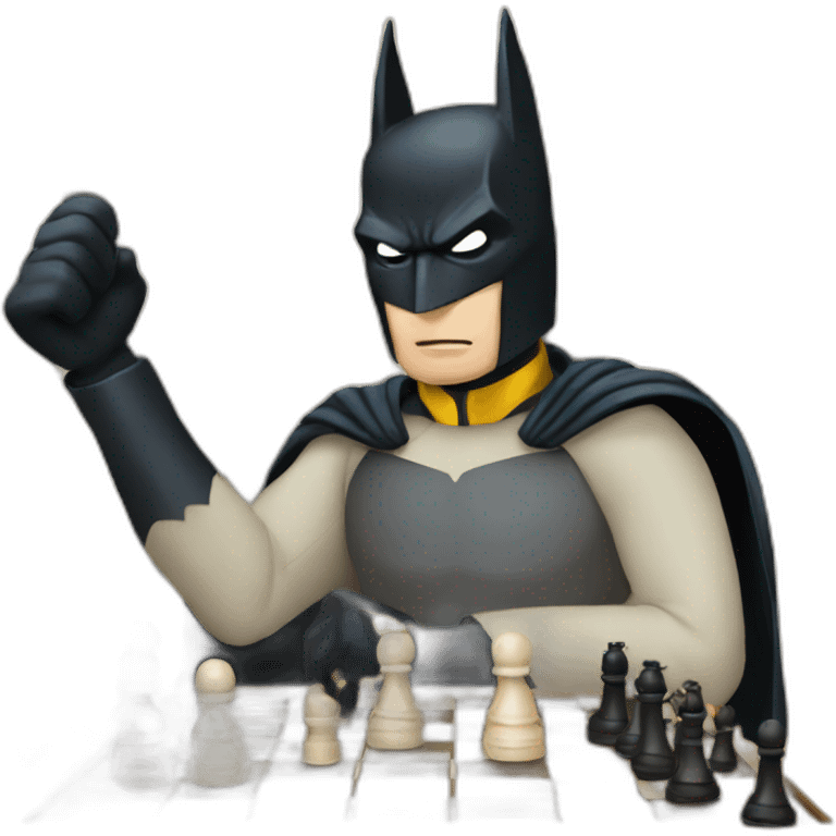 Batman playing chess emoji