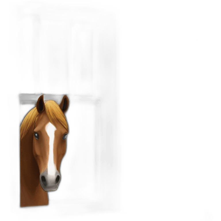 Horse-in-window emoji