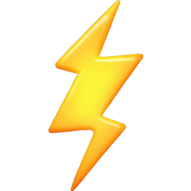 lightning bolt glowing neon colors emoji