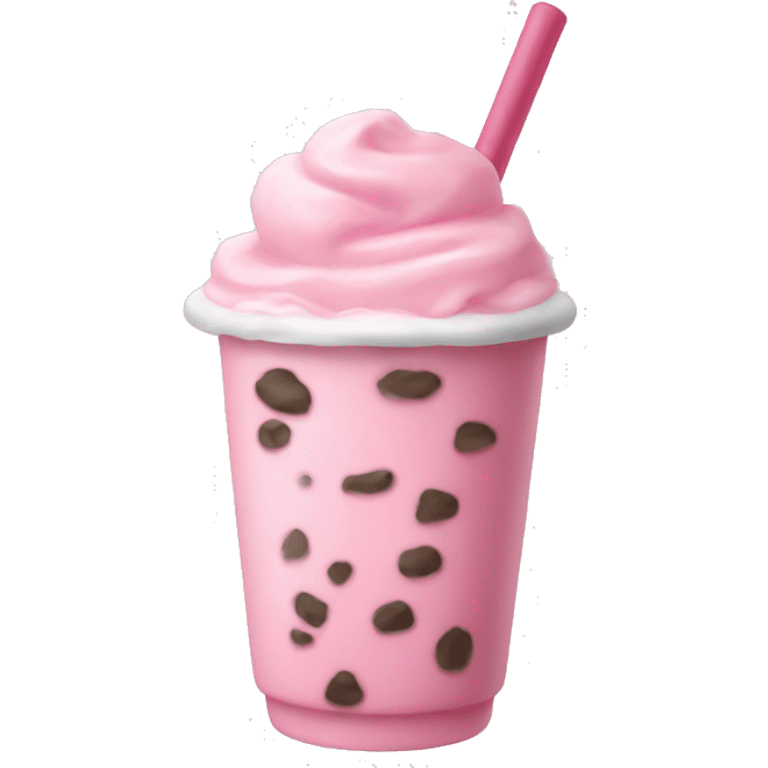 pastel pink boba emoji