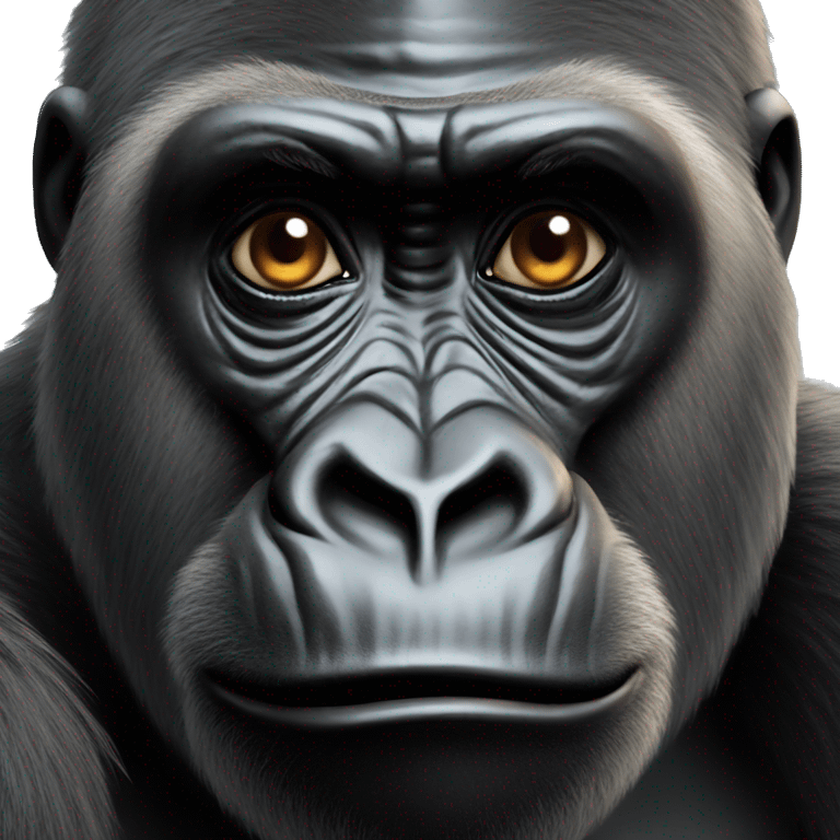 Gorilla thinking emoji