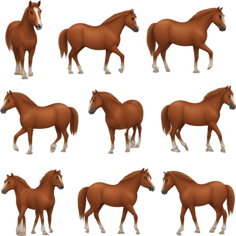 Chestnut horse emoji