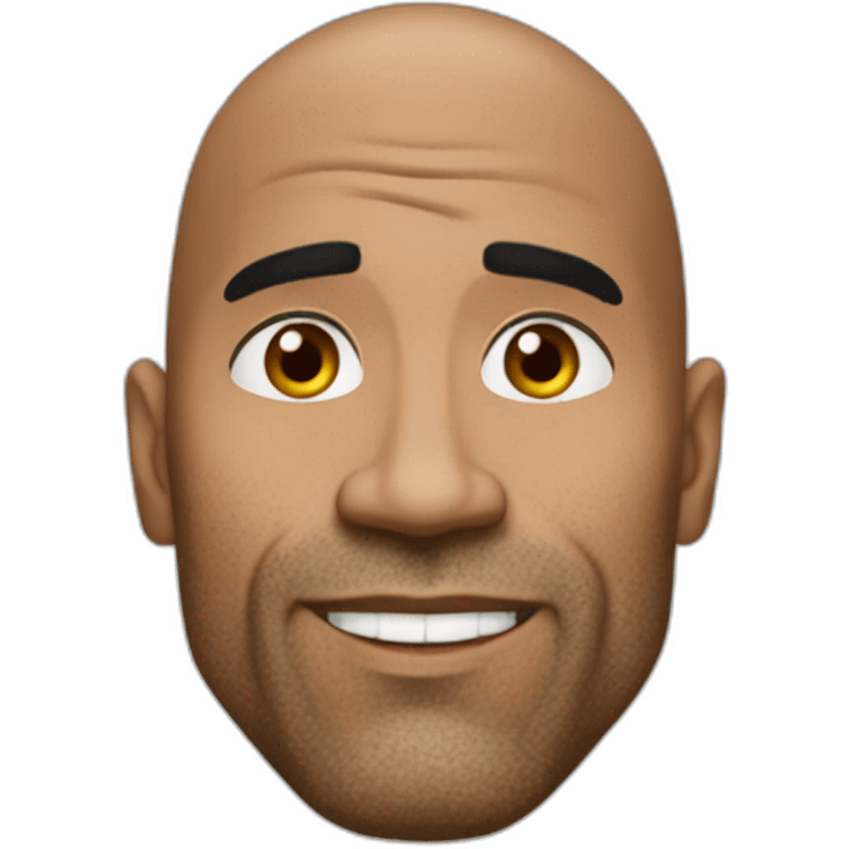 The rock sourcil lève emoji