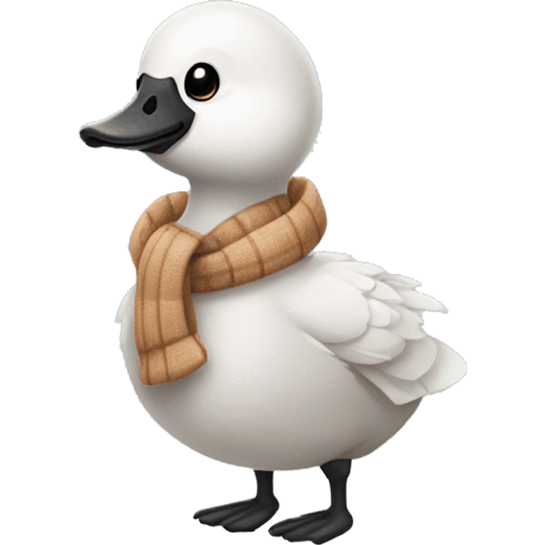 Goose in winter clothes  emoji