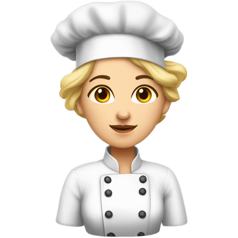 women chef white girl chubb emoji