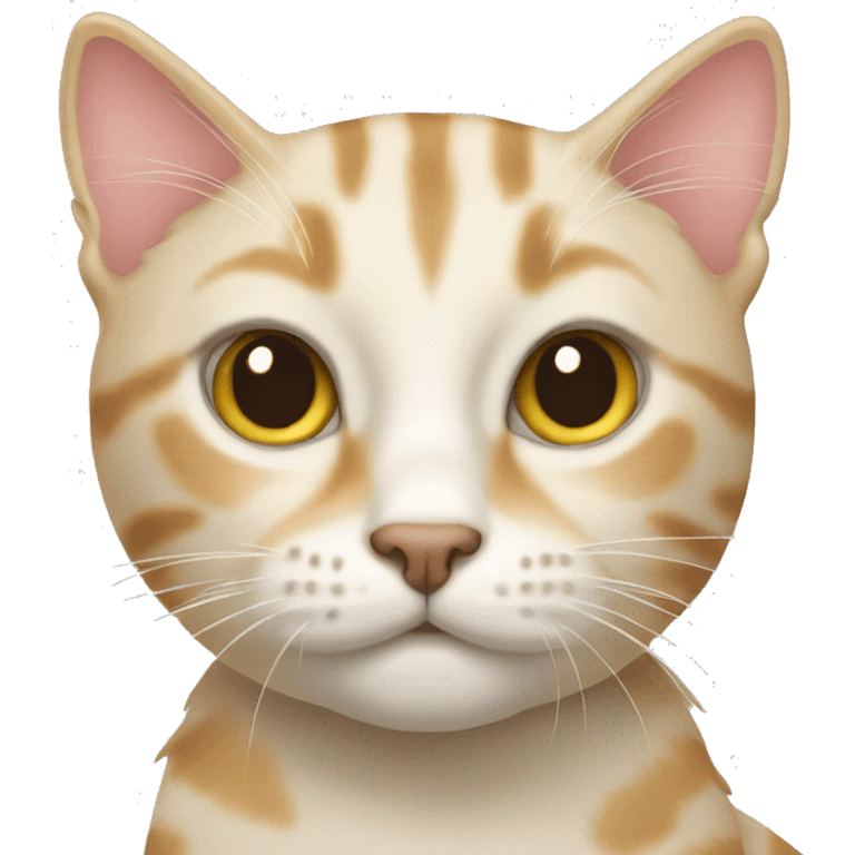 cream tabby cat emoji