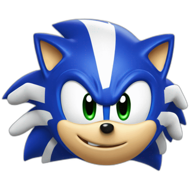 Sonic the hedgehog mascot emoji