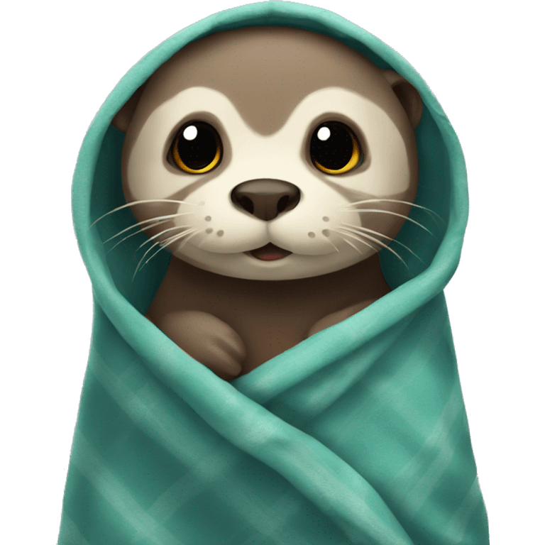 otter in blanket emoji