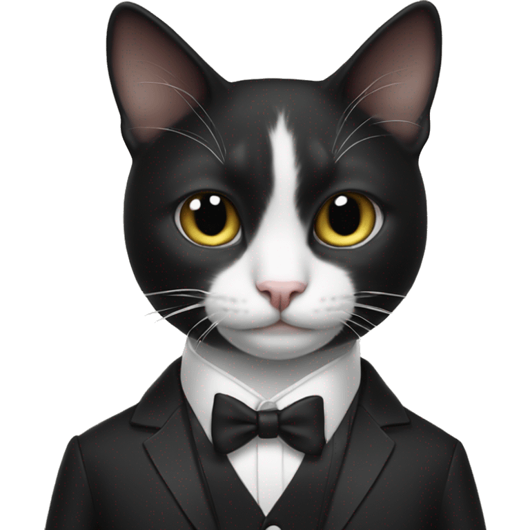 tuxedo cat dj emoji