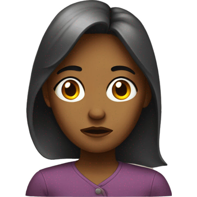 a troubled woman
 emoji