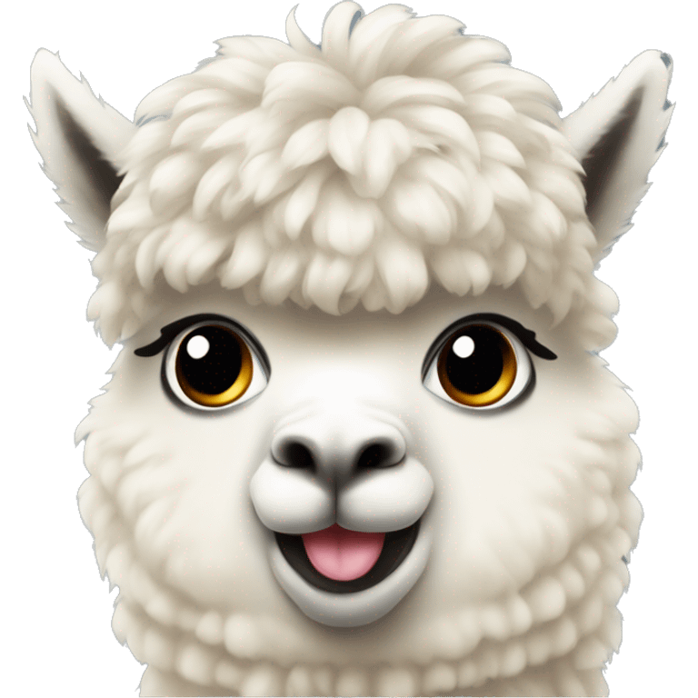 alpaca con fiocco in testa emoji