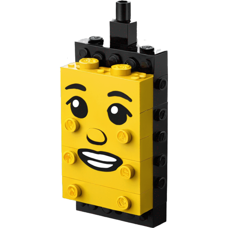 a lego phone emoji