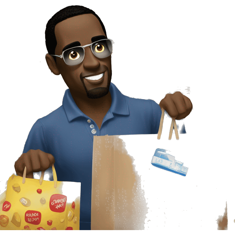 P diddy shopping at Costco  emoji